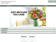 Tablet Screenshot of ketteringflorist.com